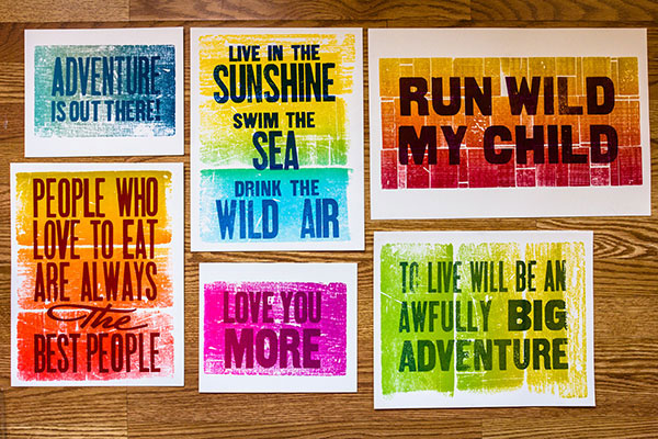 Letterpress Posters All